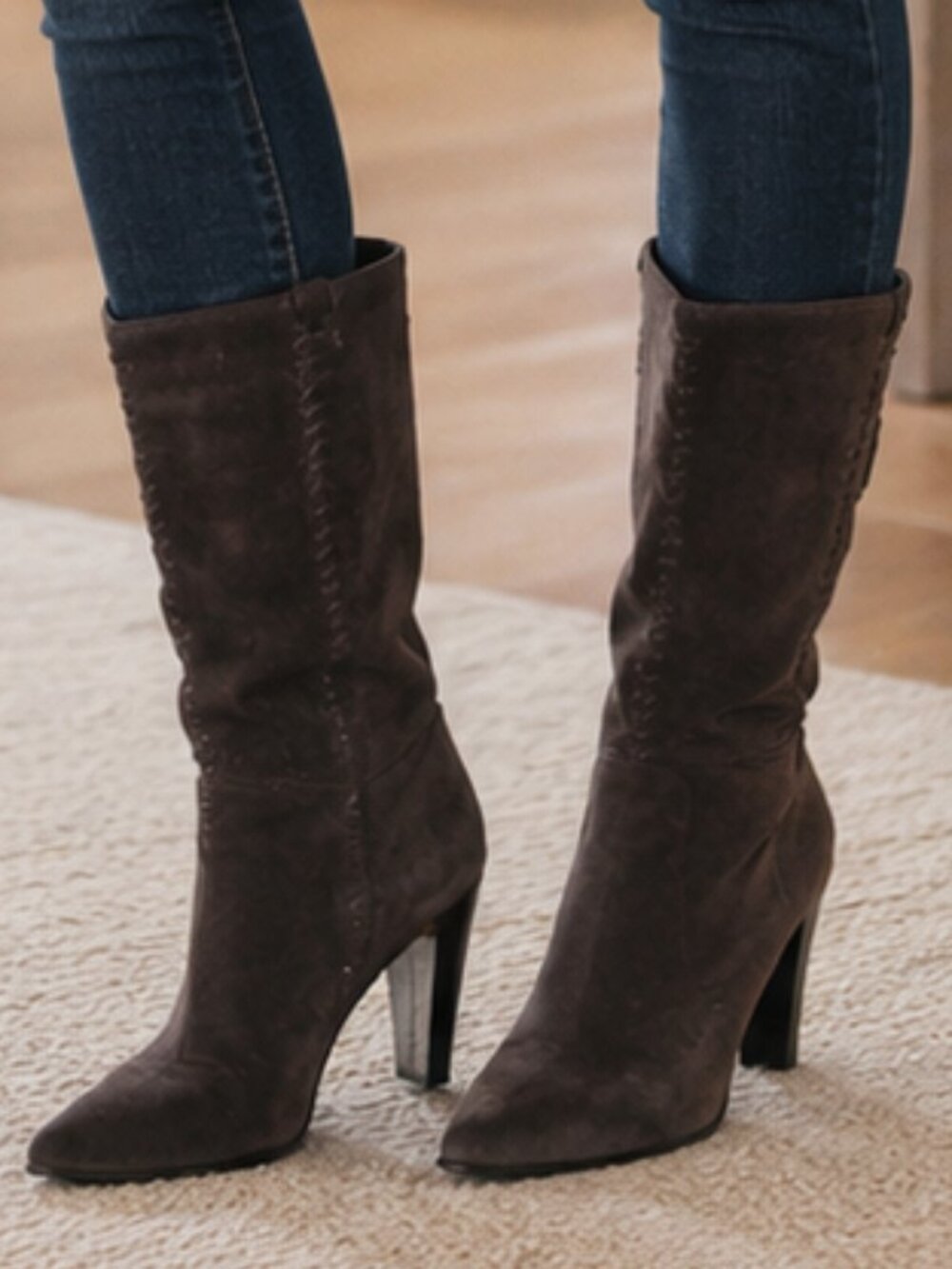 Kenneth Cole Leather Suede Boots - EUR 38 med